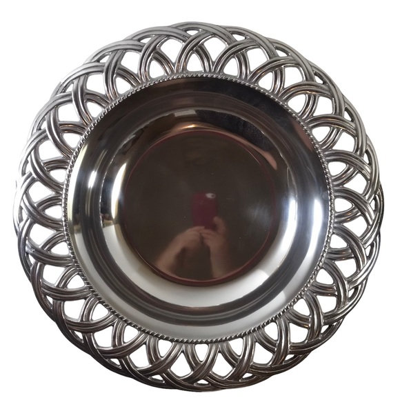 WILTON ARMETALE Harvest Bowl Medium #470014 Aluminum Serveware NWT - Picture 3 of 9